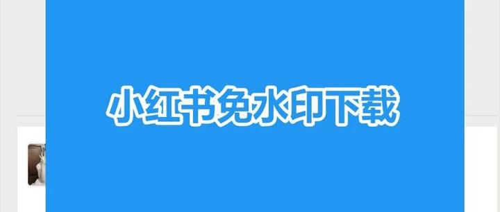 小红书免费下载-小红书免费下载视频